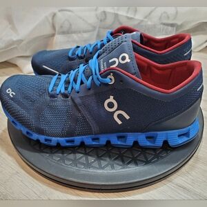 On Cloud X Running Men's Navy  Red Athletic Shoes SIZE 8.5 WOMENS 7 MENS